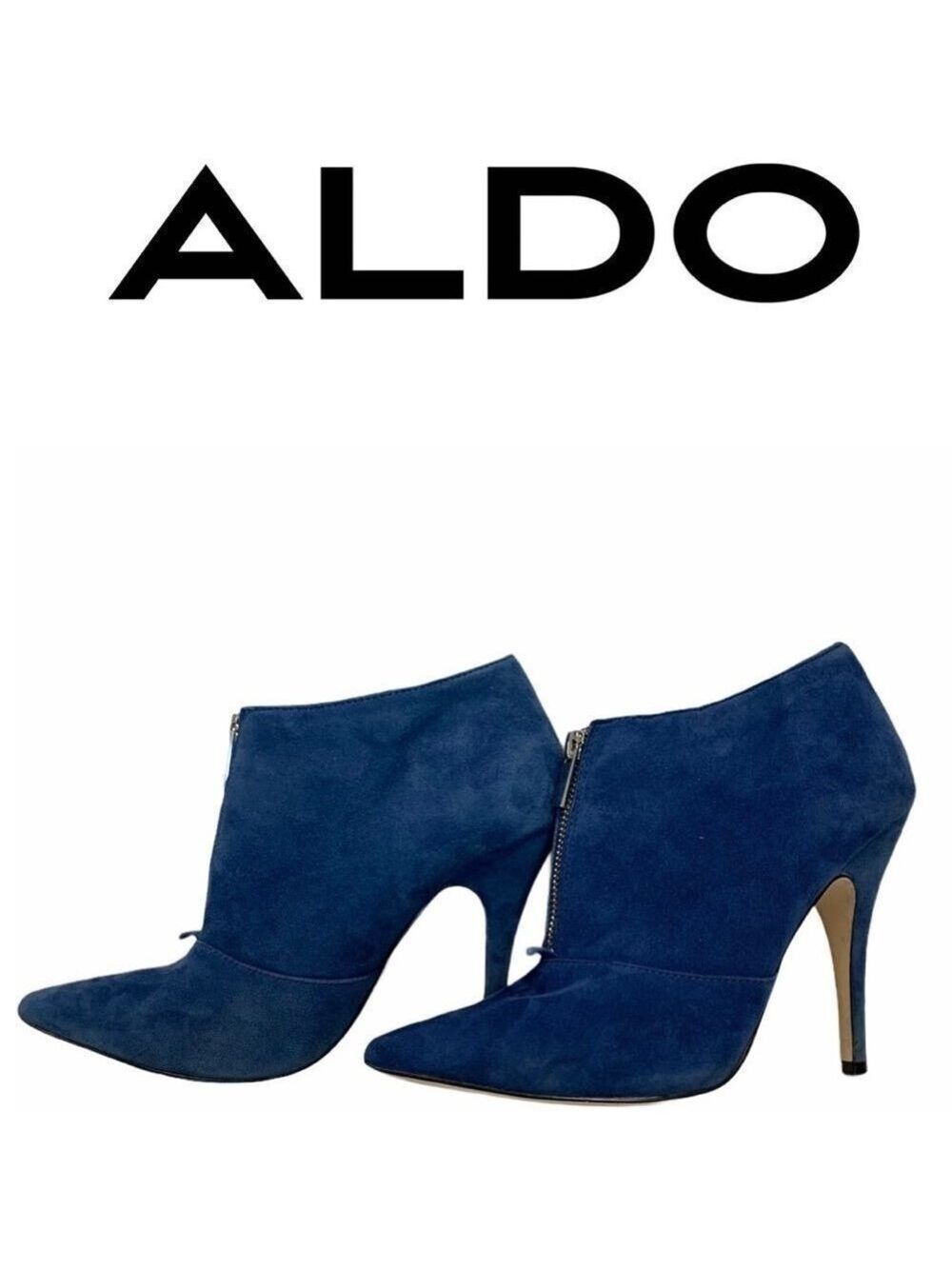 Aldo Sherly suede ankle boots sky blue size 9